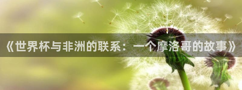 世界杯直播免费观看：《世界杯与非洲的联系：一个摩洛哥的故事》